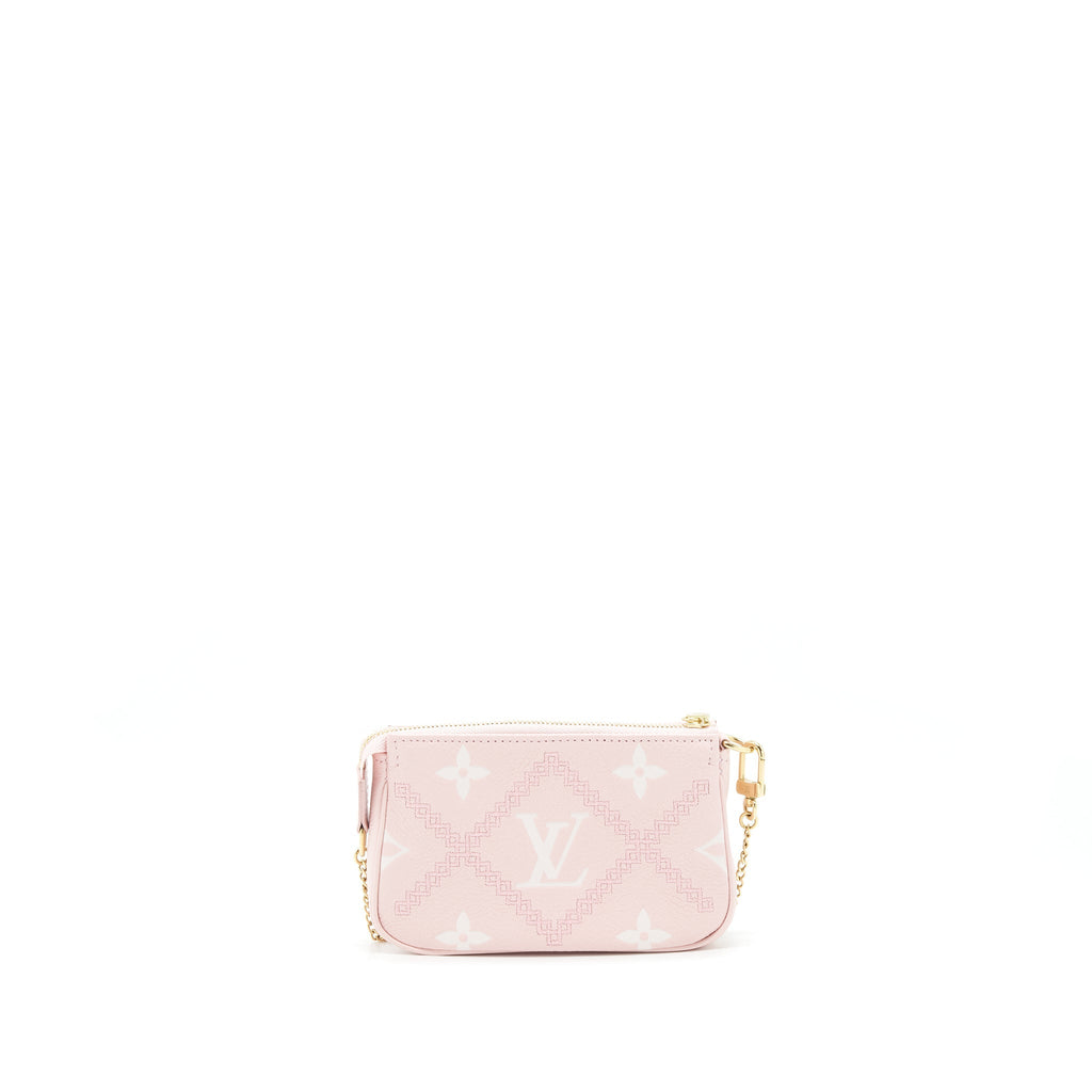 LOUIS VUITTON MINI POCHETTE MONOGRAM EMPREINTE PINK GHW