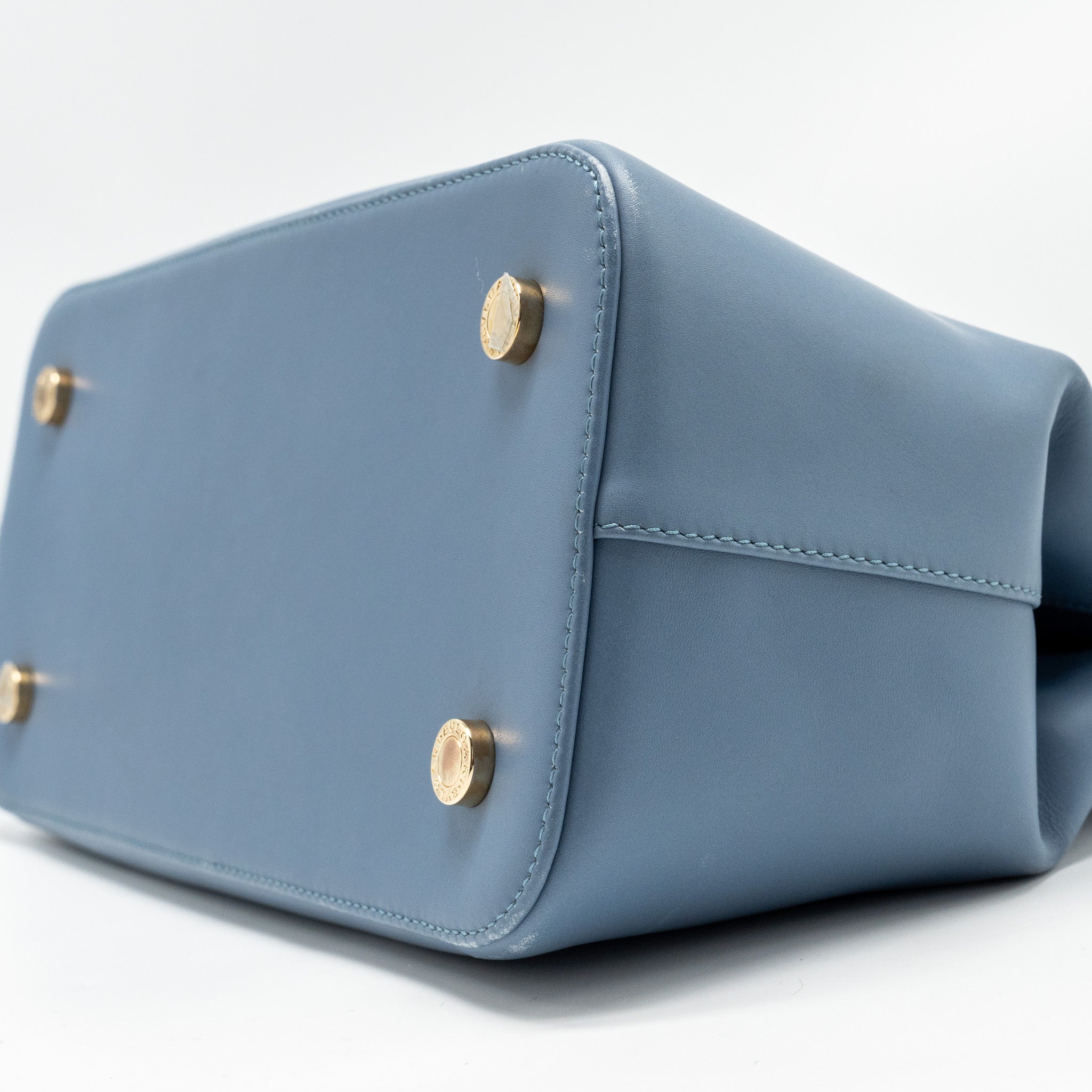 BVLGARI ISABELLA ROSSELLINI BAG LEATHER BLUE/LIGHT PURPLE GHW
