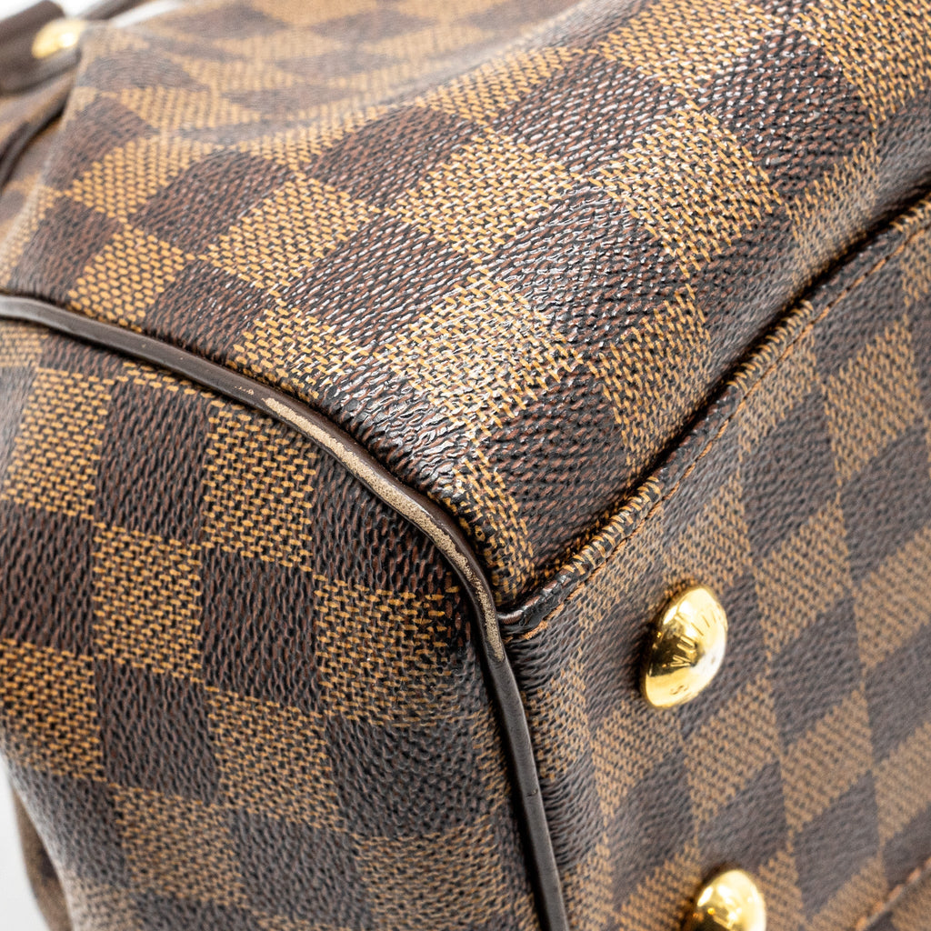 LOUIS VUITTON TREVI TOTE BAG DAMIER EBENE CANVAS GHW