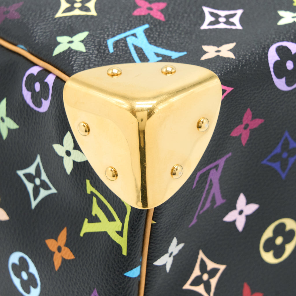 LOUIS VUITTON SPEEDY 30 MULTICOLOUR MONOGRAM CANVAS BLACK GHW