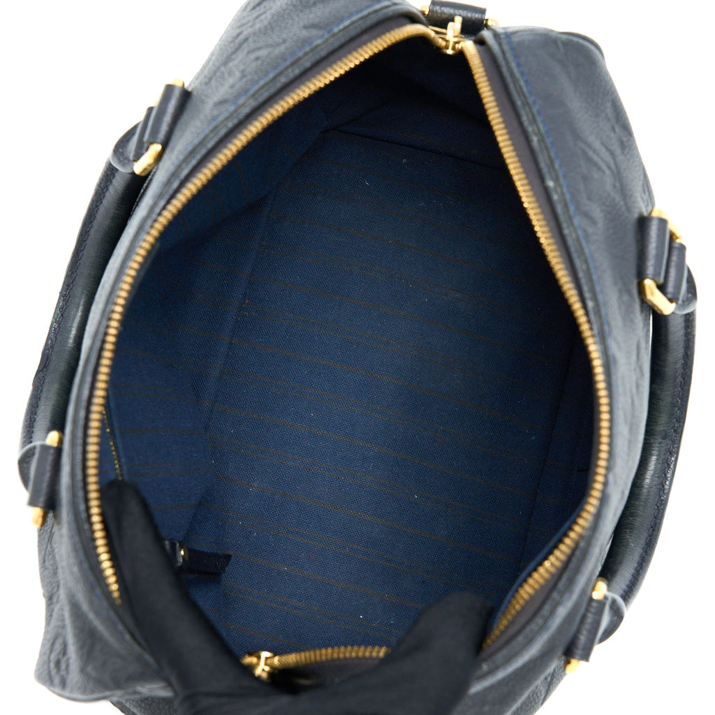 LOUIS VUITTON SPEEDY 25 MONOGRAM EMPREINTE BLACK GHW