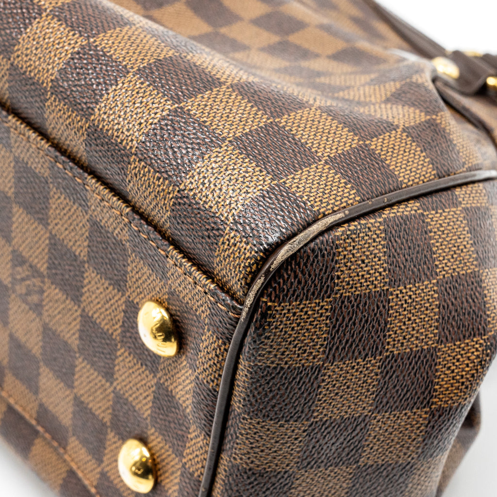 LOUIS VUITTON TREVI TOTE BAG DAMIER EBENE CANVAS GHW