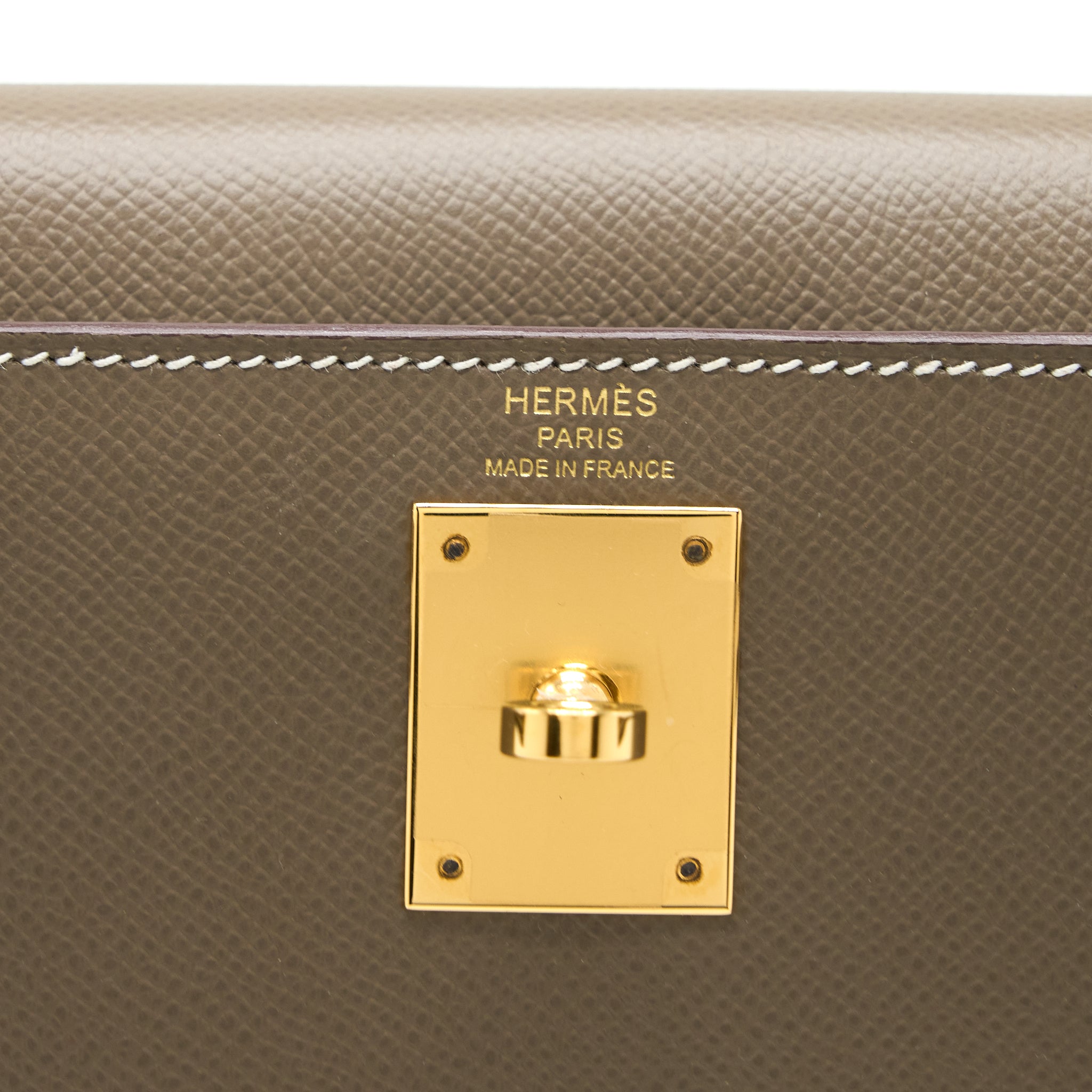 HERMES KELLY 28 EPSOM ETOUPE GHW