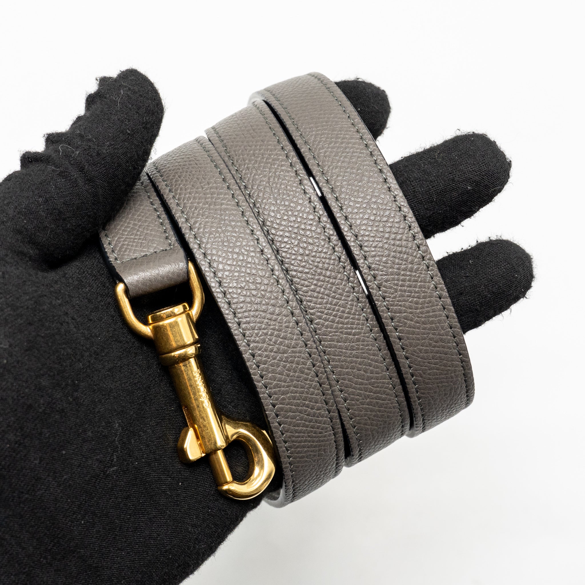 CELINE MICRO BELT BAG CALFSKIN GREY GHW
