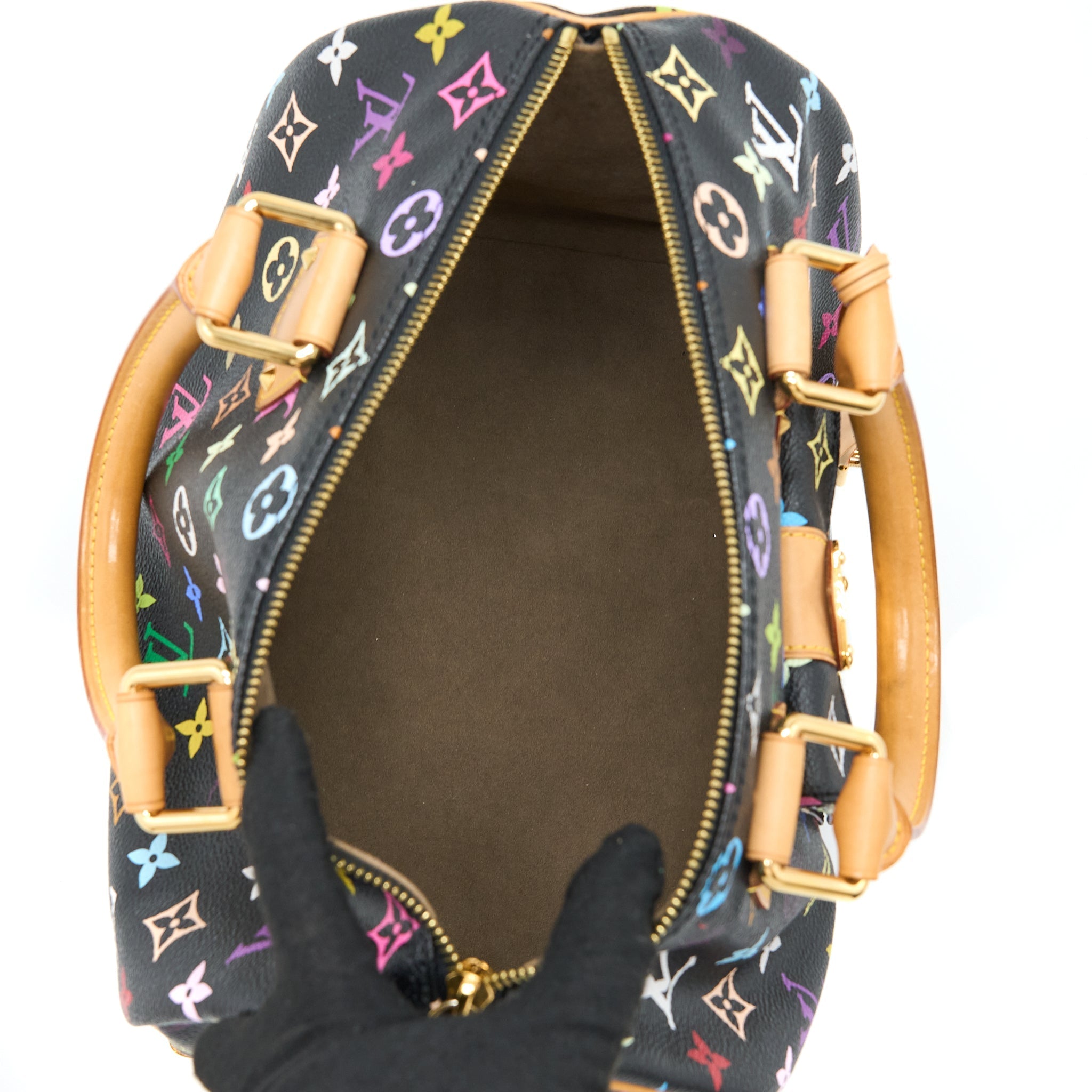 LOUIS VUITTON SPEEDY 30 MULTICOLOUR MONOGRAM CANVAS BLACK GHW