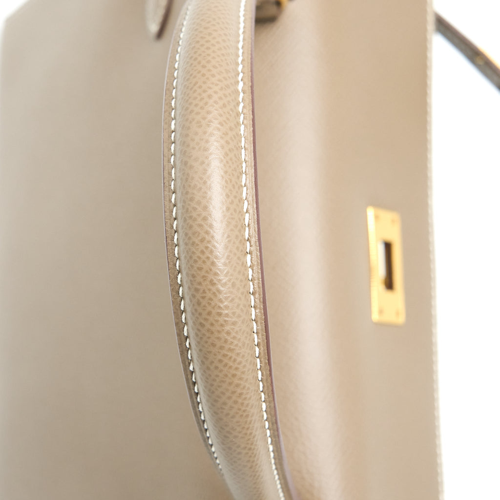 HERMES KELLY 28 EPSOM ETOUPE GHW