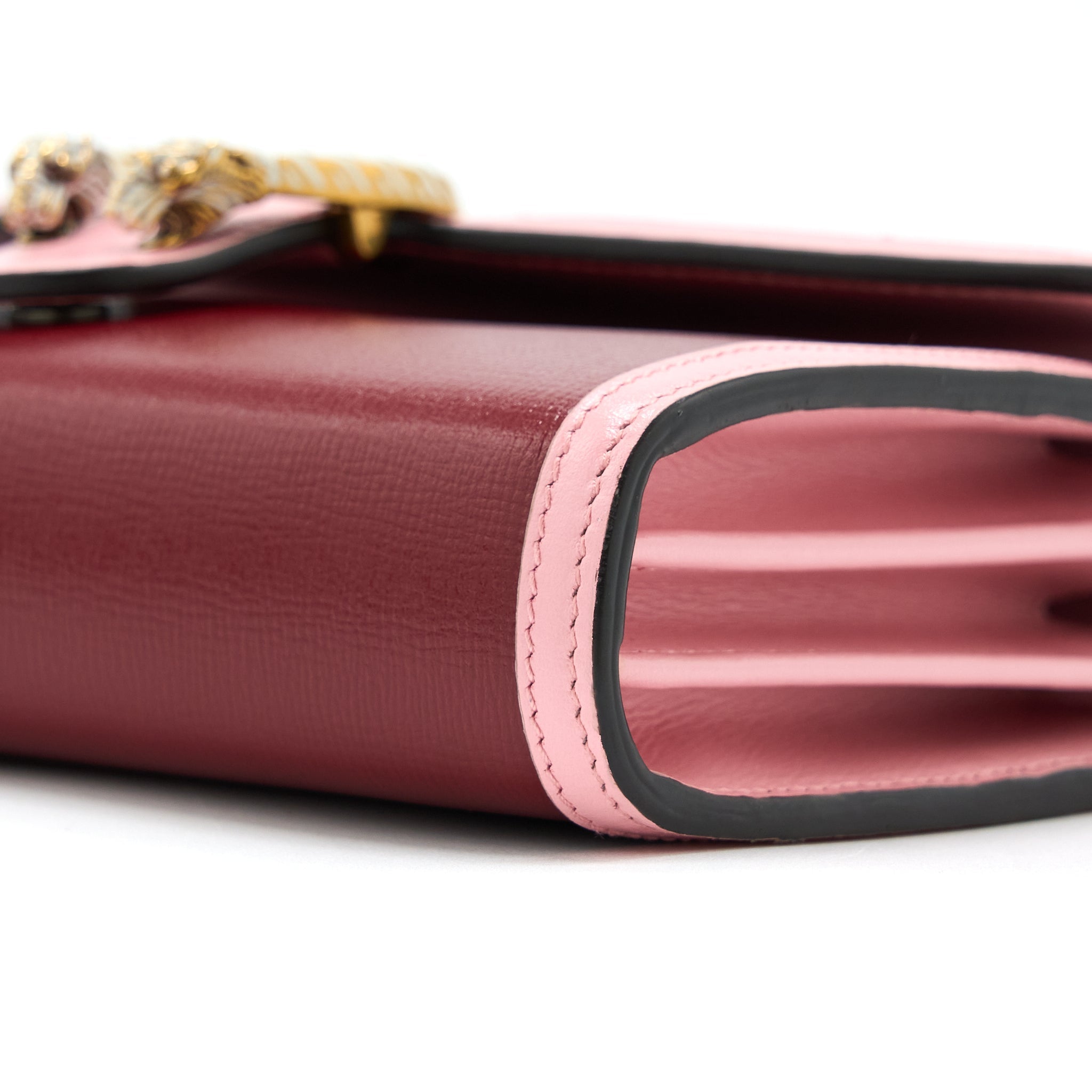 GUCCI DIONYSUS CHAIN WALLET RED/PINK WITH MULTICOLOUR HARDWARE