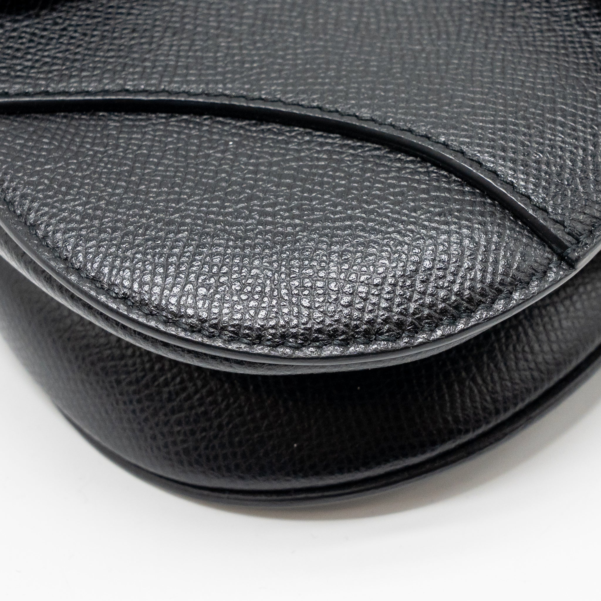 DIOR MINI SADDLE BAG CALFSKIN BLACK GHW