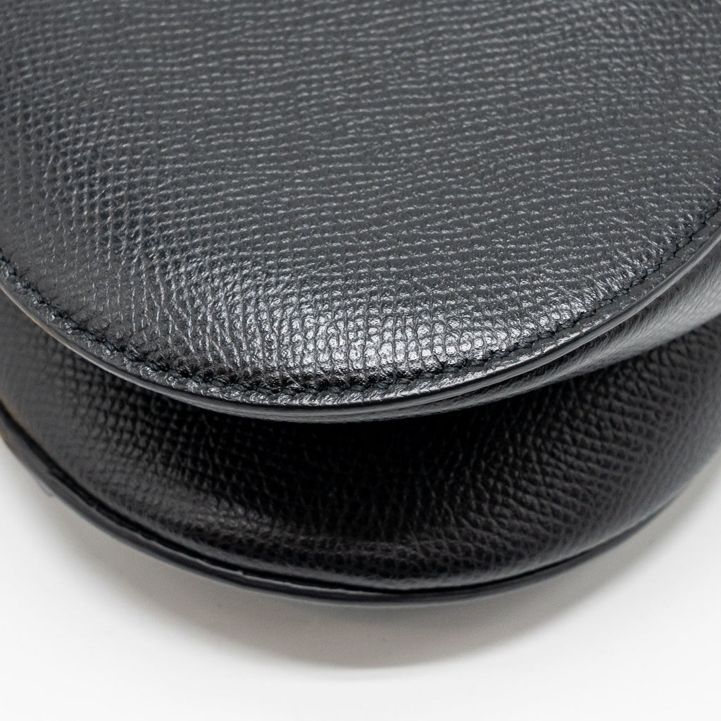 DIOR MINI SADDLE BAG CALFSKIN BLACK GHW
