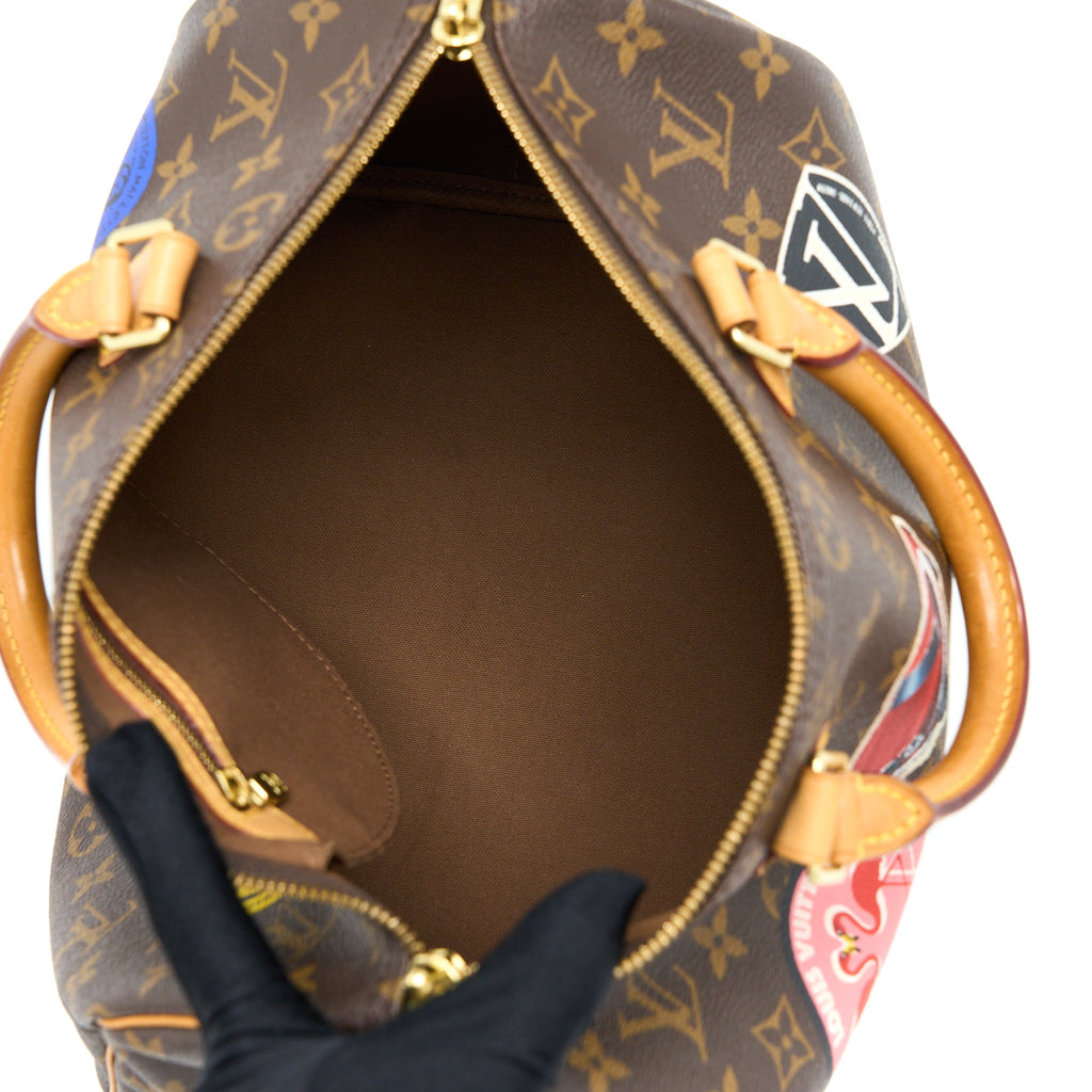 LOUIS VUITTON SPEEDY 30 LIMITED EDITION MONOGRAM CANVAS GHW