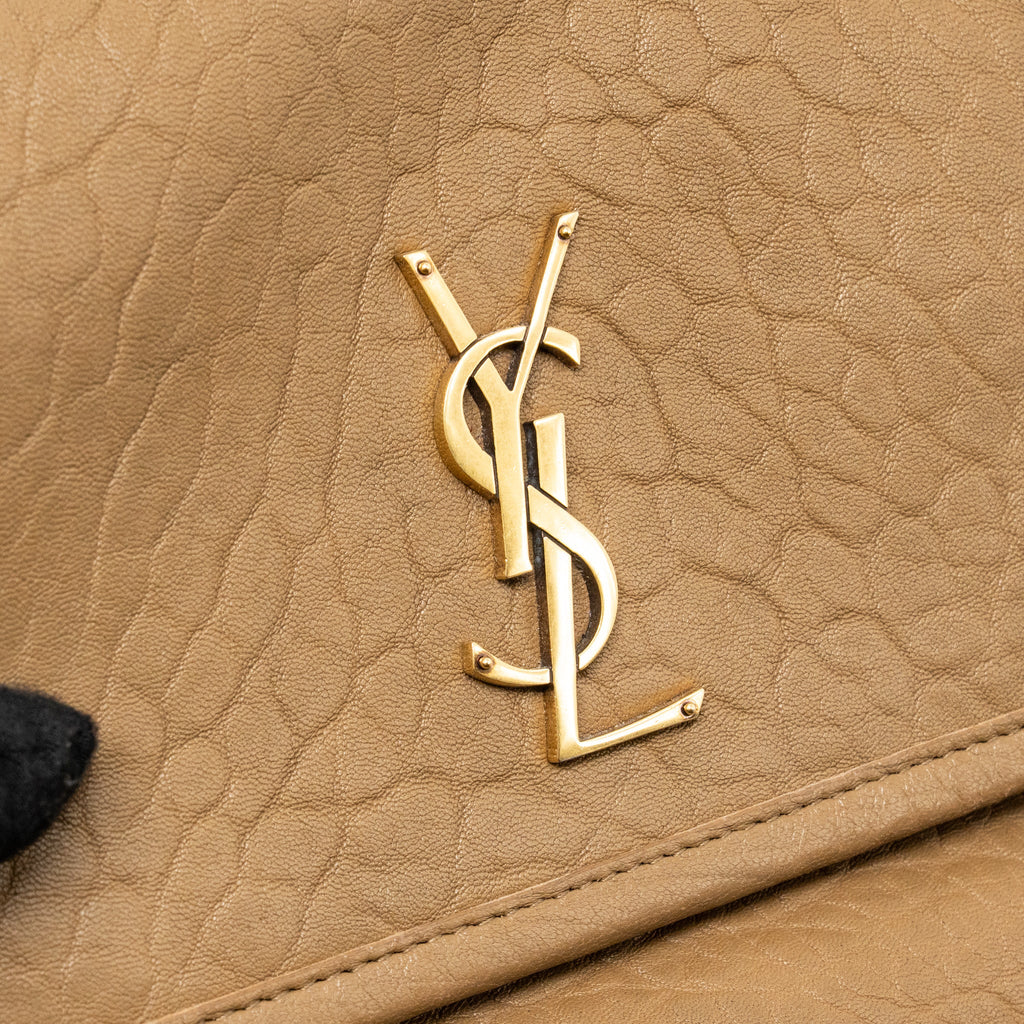 SAINT LAURENT/YSL NIKI BABY GRAINED LAMBSKIN DARK CORK GHW