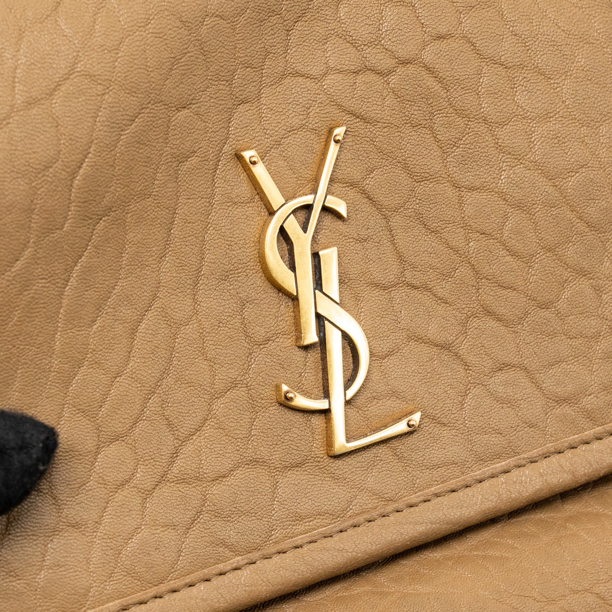 SAINT LAURENT/YSL NIKI BABY GRAINED LAMBSKIN DARK CORK GHW