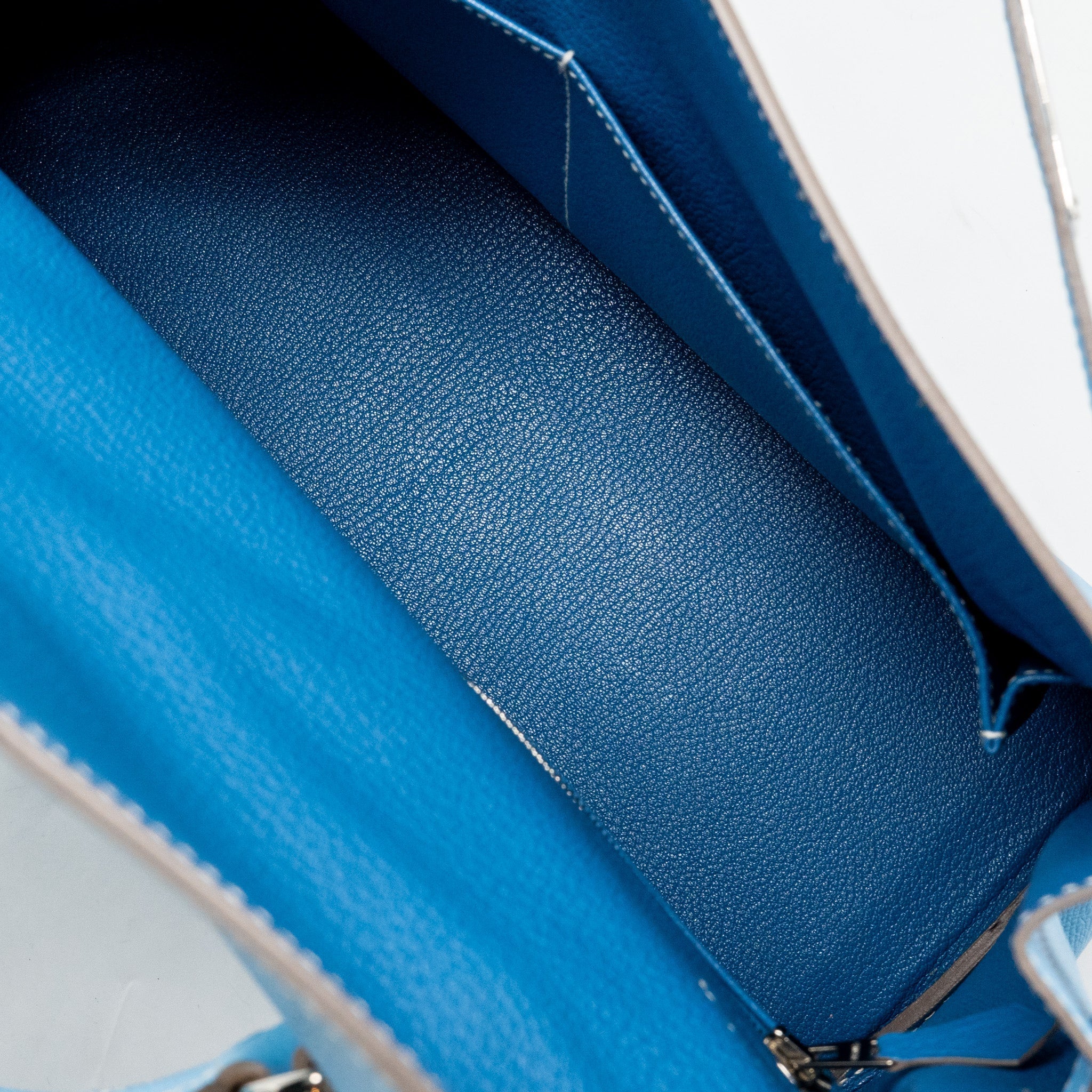 HERMES KELLY 35 EPSOM 7N BLUE CELESTE SHW