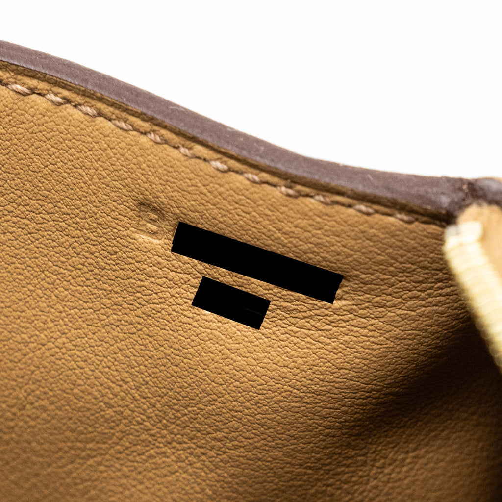 HERMES MINI LINDY CLEMENCE BISCUIT GHW