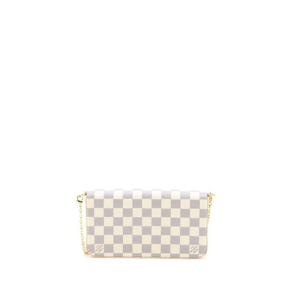 LOUIS VUITTON FELICIE POCHETTE DAMIER AZUR CANVAS GHW
