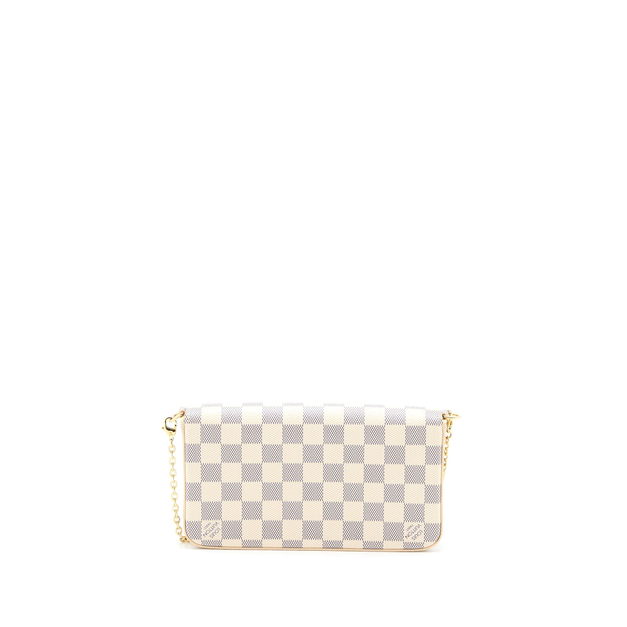 LOUIS VUITTON FELICIE POCHETTE DAMIER AZUR CANVAS GHW