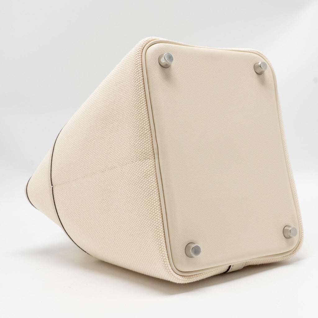 HERMES CARGO PICOTIN 18 POCKETS TOILE GEO LAND / SWIFT ECRU / NATA SHW