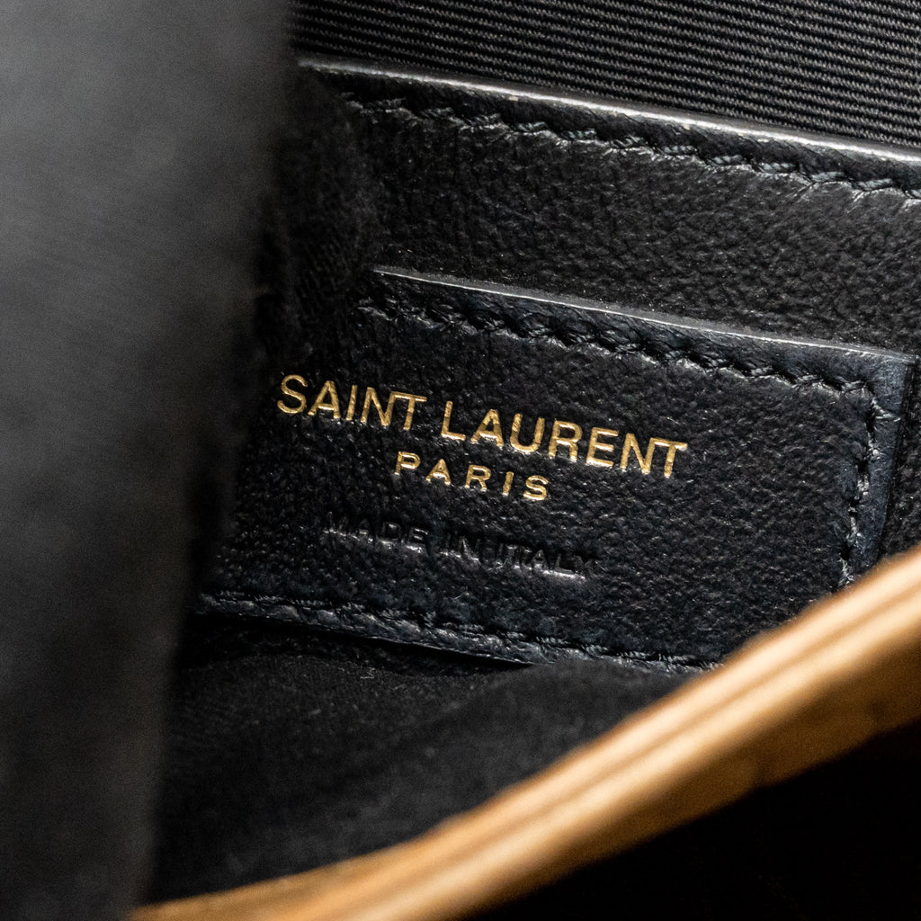 SAINT LAURENT/YSL NIKI BABY GRAINED LAMBSKIN DARK CORK GHW