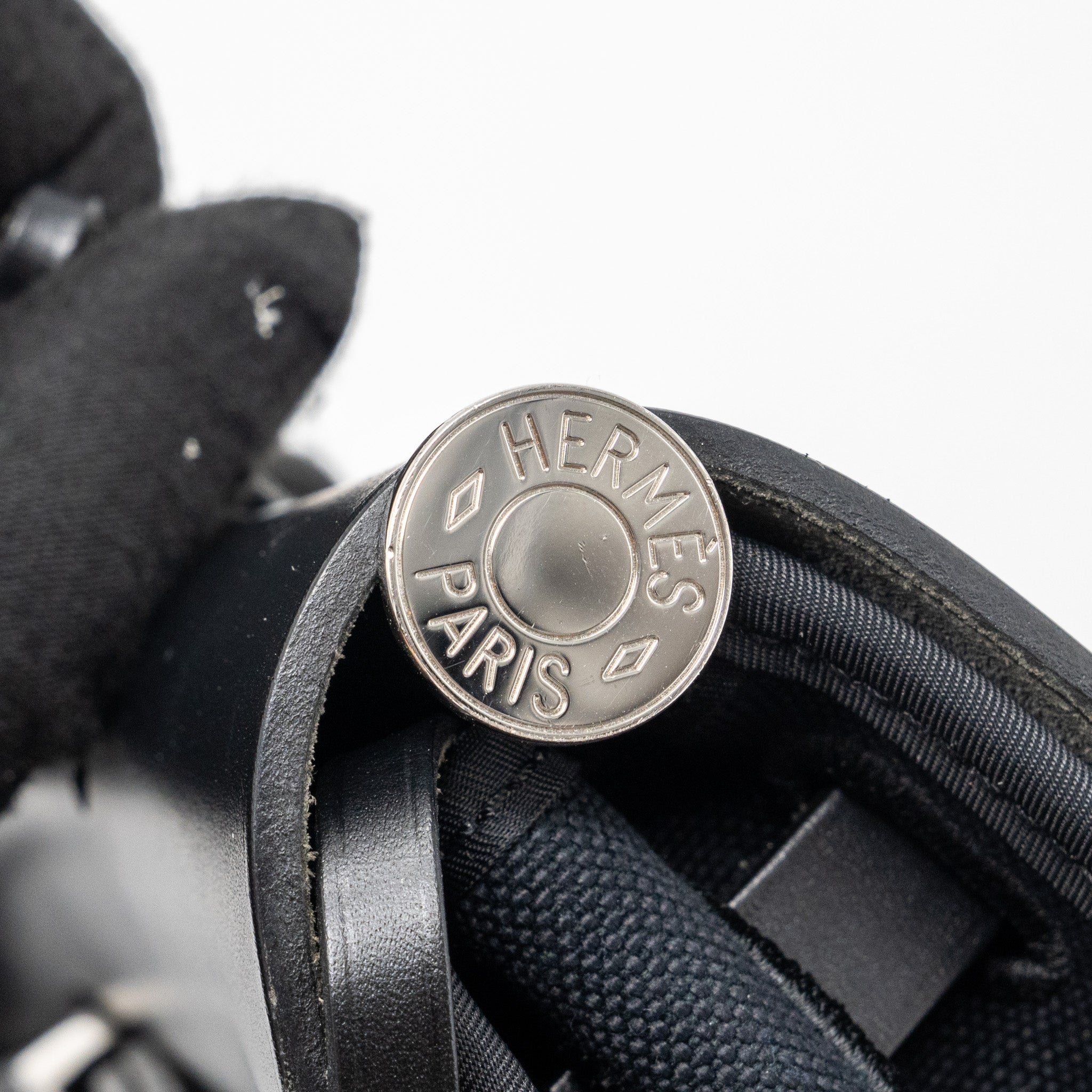 HERMES HERBAG 31 ZIP BAG CANVAS/ HUNTER BLACK SHW