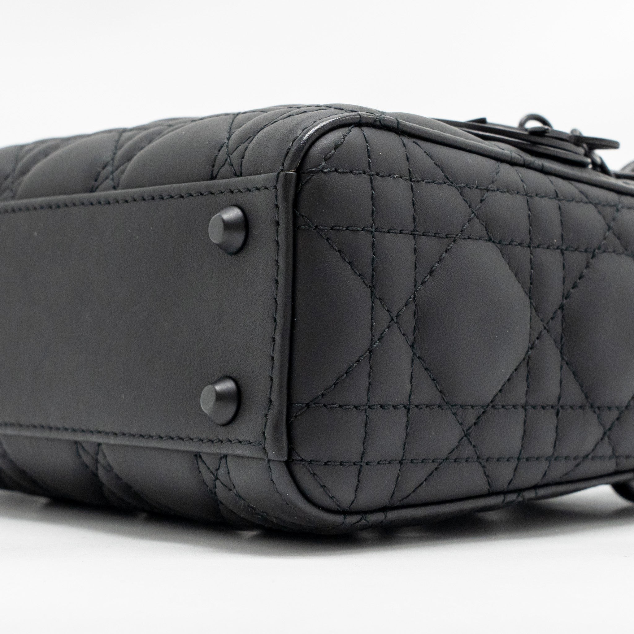 DIOR MINI LADY DIOR CALFSKIN SO BLACK