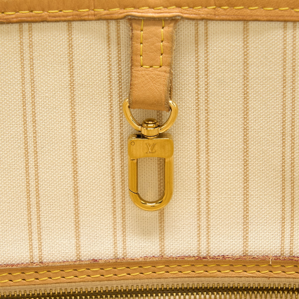 LOUIS VUITTON NEVERFULL MM DAMIER AZUR GHW
