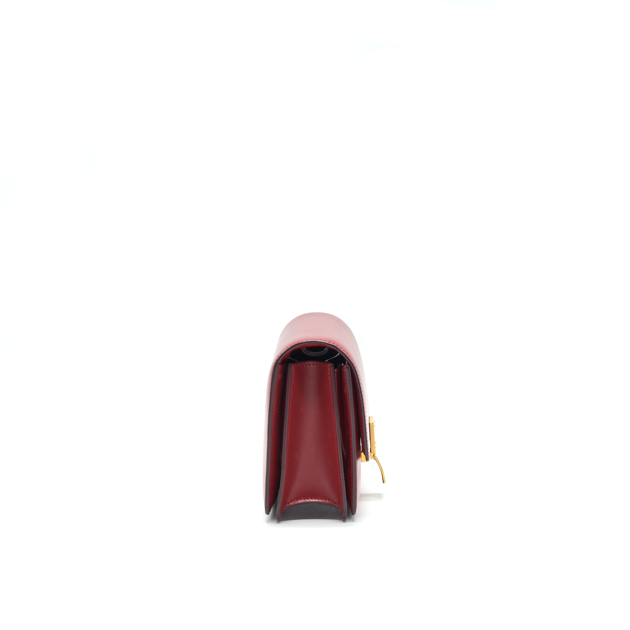CELINE SMALL CLASSIC BOX BAG RED WITH GHW