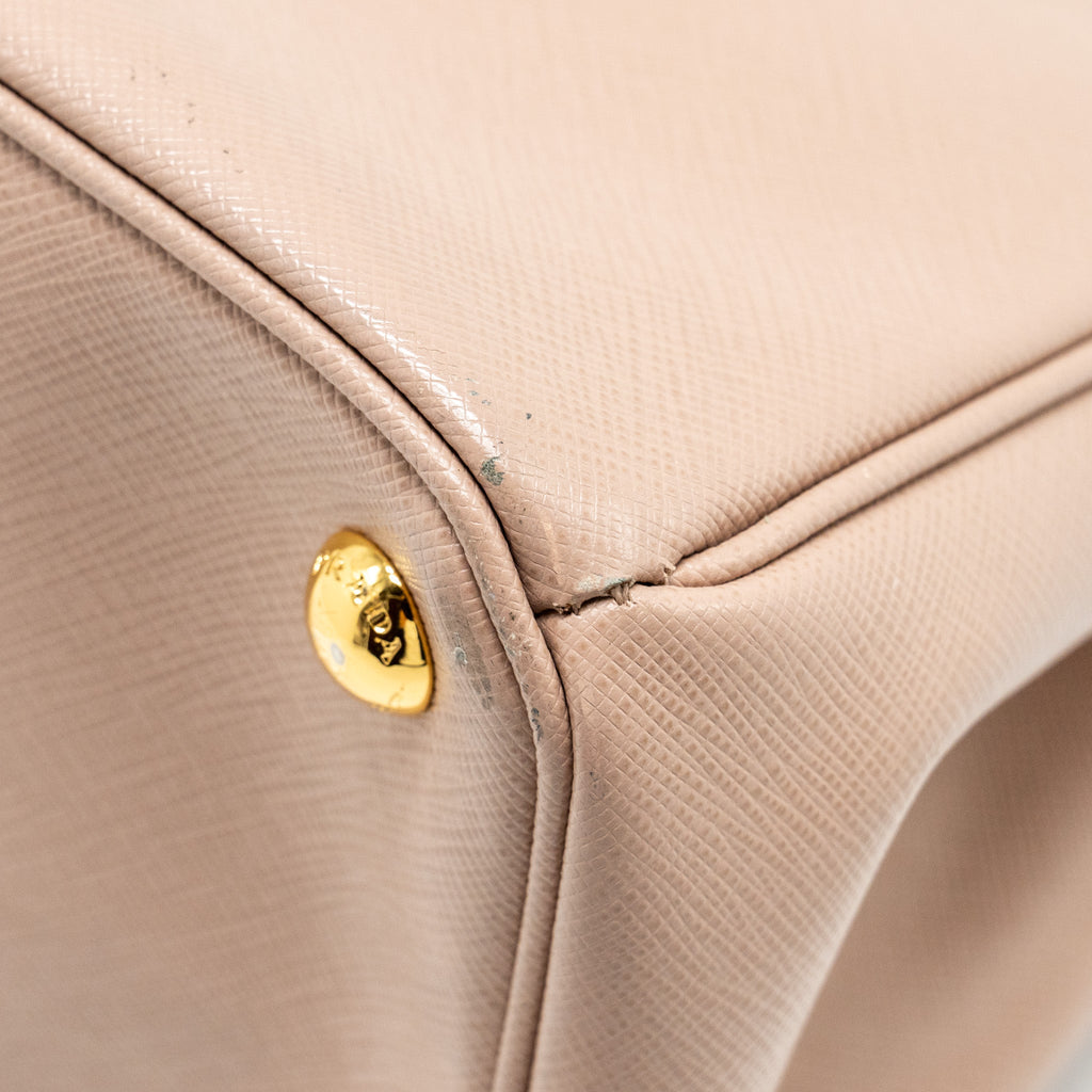 PRADA SAFFIANO TOTE BAG LIGHT PINK GHW