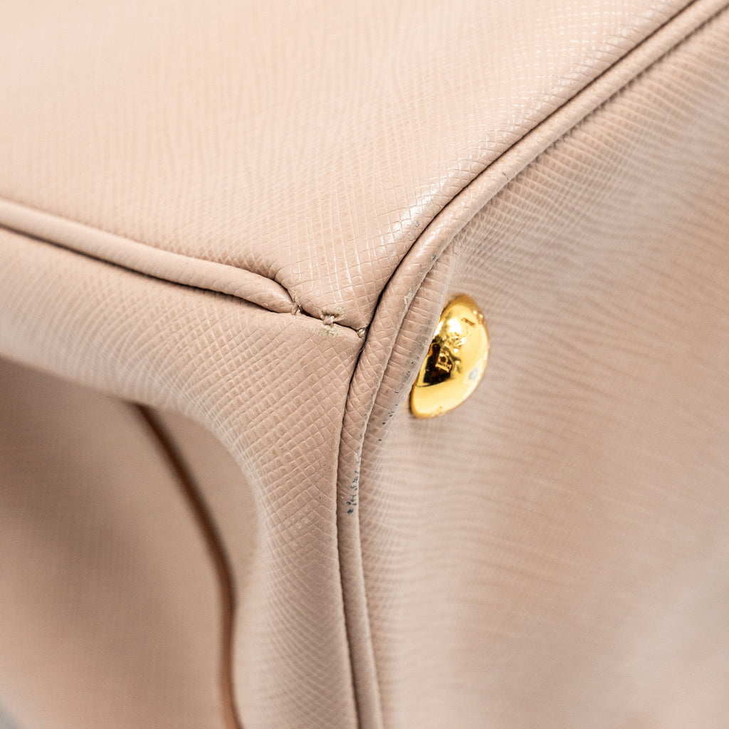 PRADA SAFFIANO TOTE BAG LIGHT PINK GHW