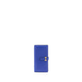 HERMES BEARN LONG WALLET EPSOM BLUE ELECTRIC GHW