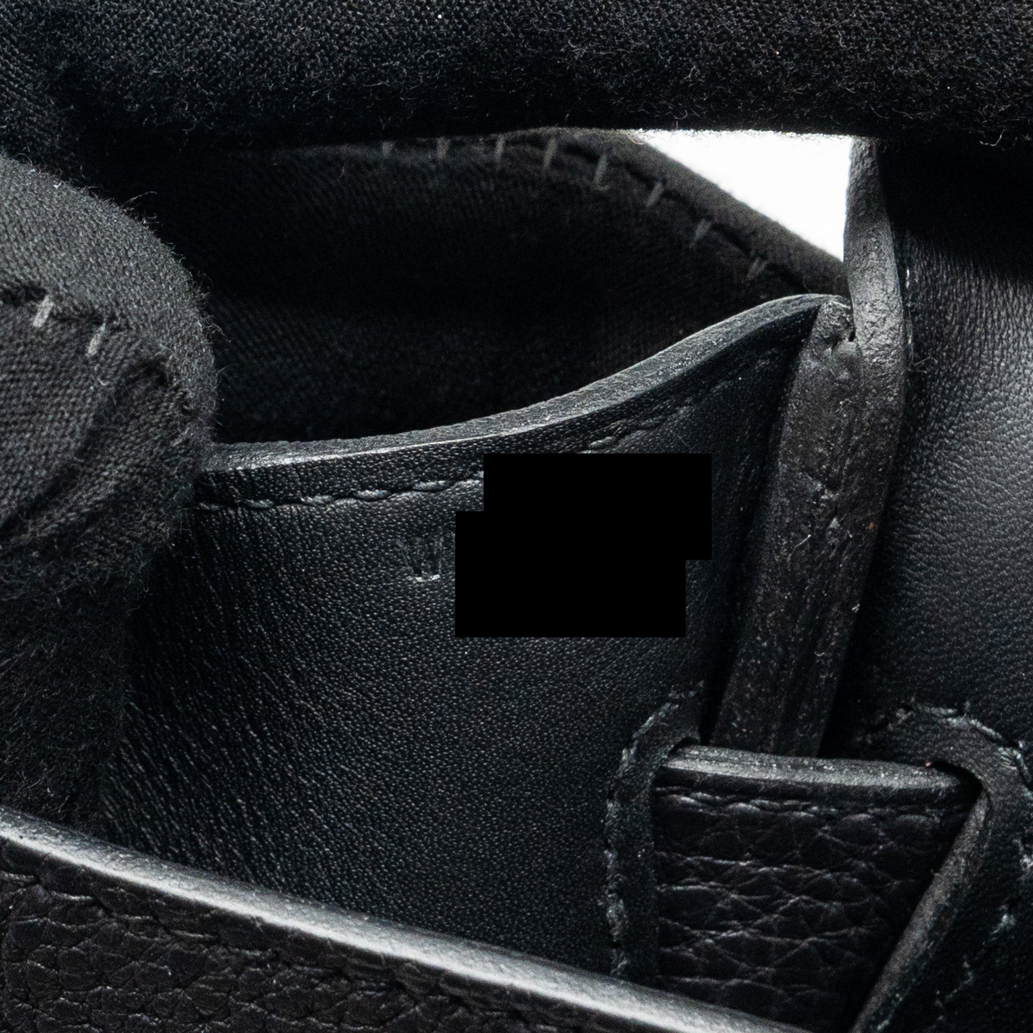 HERMES HAC A DOS PM BACKPACK TOGO BLACK SHW