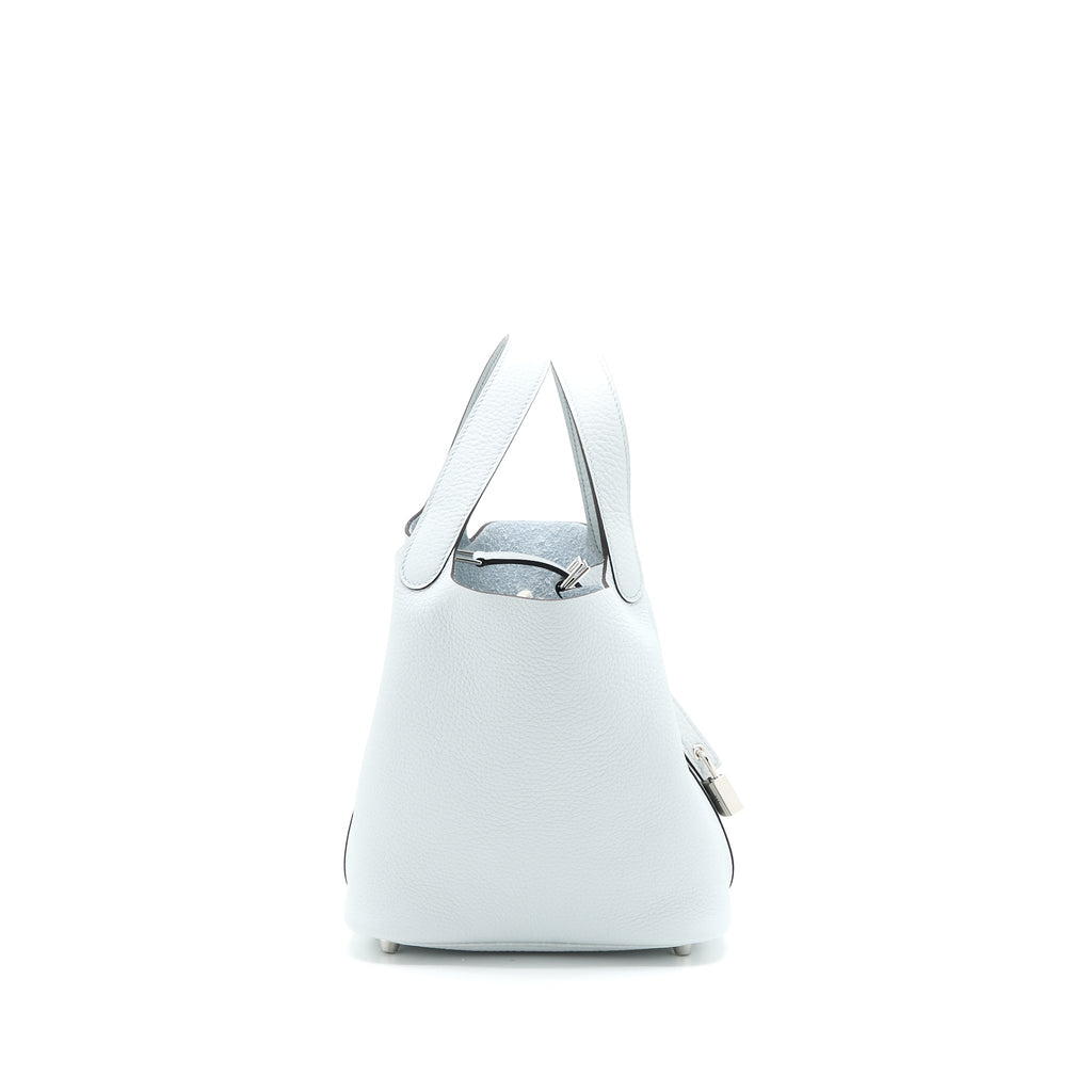 HERMES PICOTIN 18 CLEMENCE BLUE PALE SHW