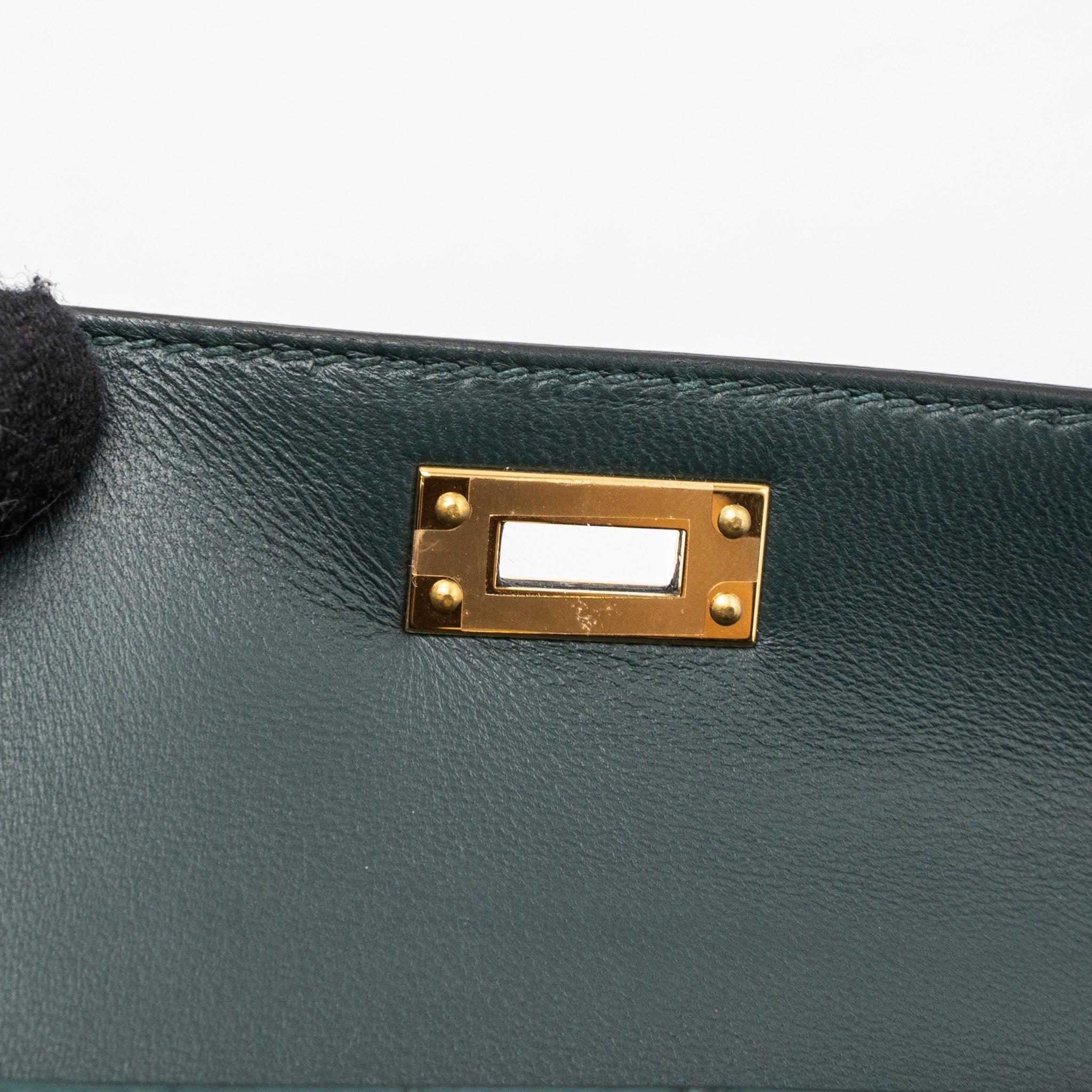 HERMES MINI KELLY II ALLIGATOR MISSISSIPPIENSIS MATTE 6O VERT CYPRES GHW