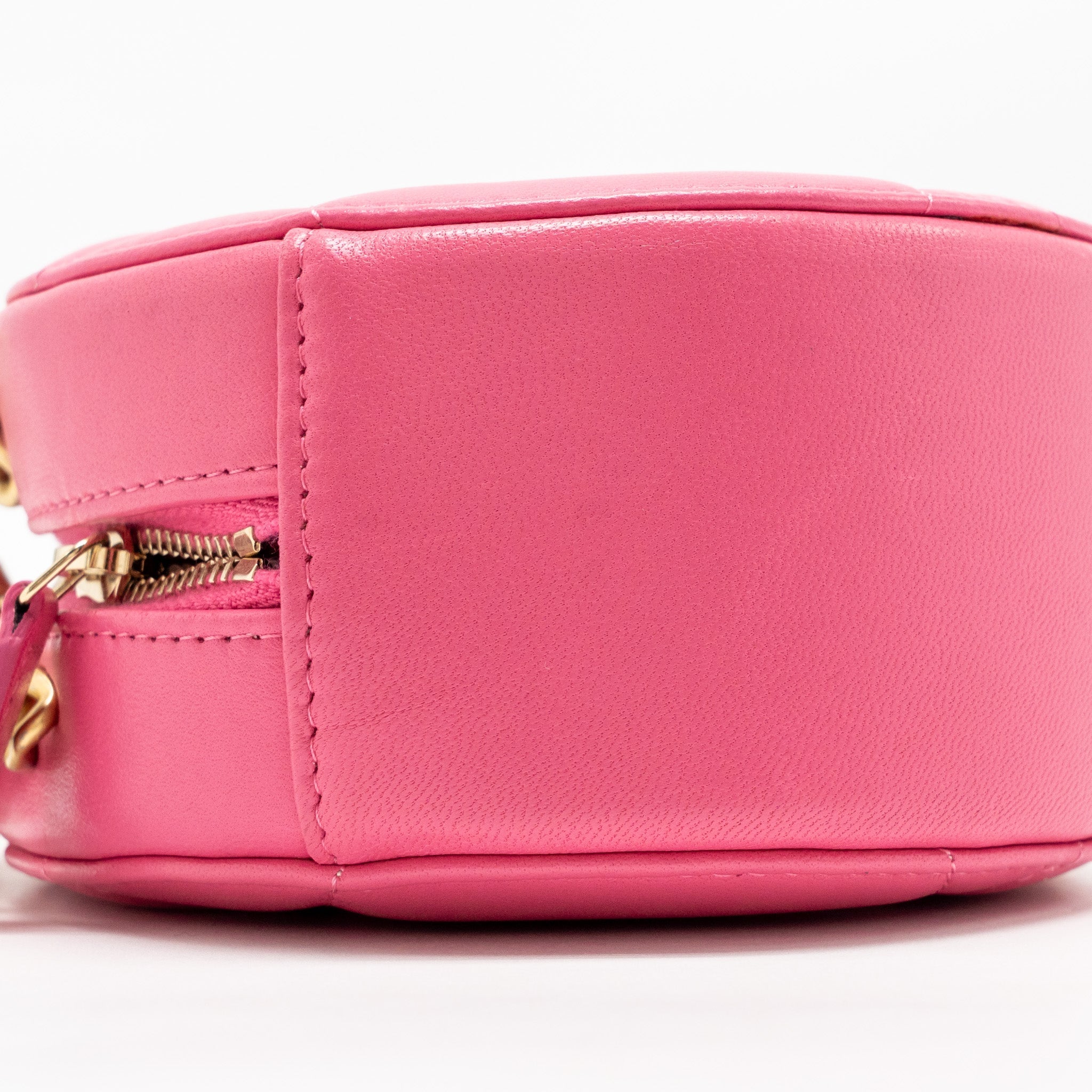 CHANEL 19 ROUND CLUTCH WITH CHAIN LAMBSKIN PINK MULTICOLOUR HARDWARE (MICROCHIP)