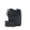 BALENCIAGA TOOL 2.0 NORTH-SOUTH TOTE BAG CALFSKIN BLACK WITH BLACK HARDWARE