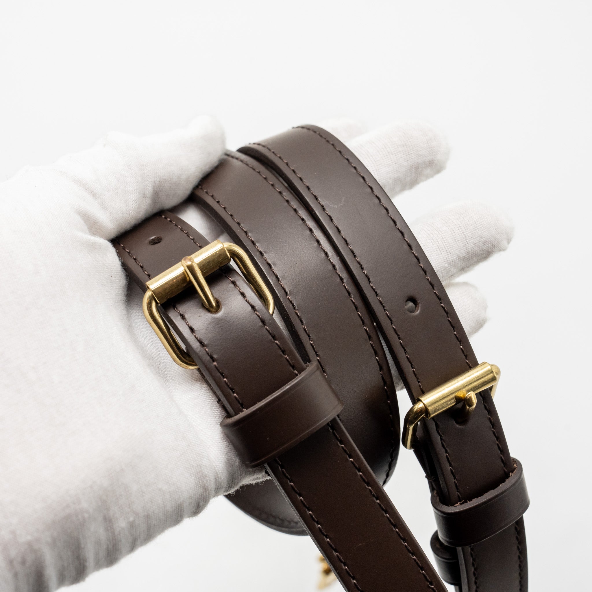 LOUIS VUITTON SPEEDY BANDOULIERE 25 DAMIER EBENE GHW