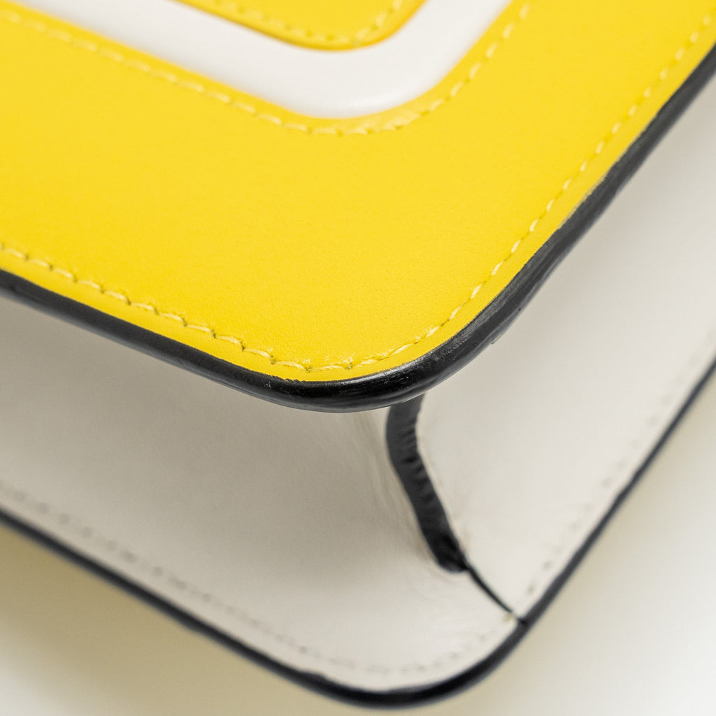 BVLGARI SERPENTI FOREVER CROSSBODY BAG CALFSKIN YELLOW/WHITE LGHW