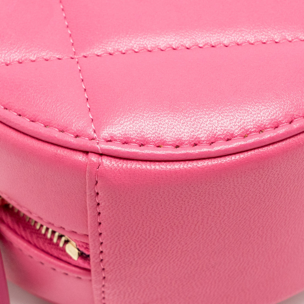 CHANEL 19 ROUND CLUTCH WITH CHAIN LAMBSKIN PINK MULTICOLOUR HARDWARE (MICROCHIP)