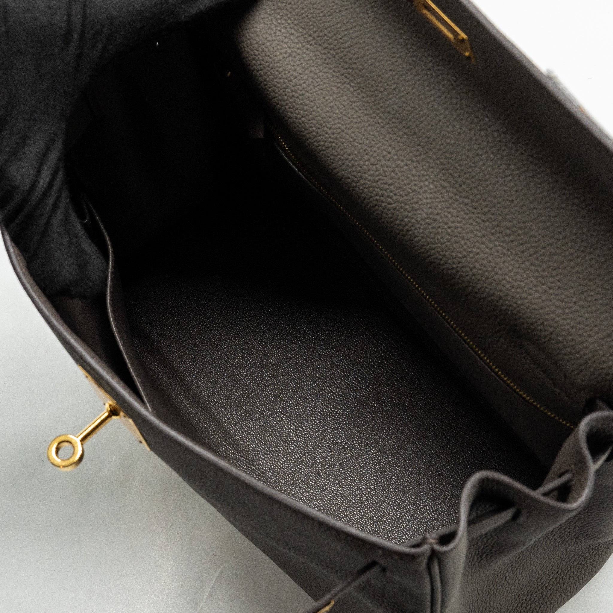 HERMES KELLY 28 TOGO GRIS ETAIN GHW