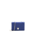 DIOR DIORAMA WALLET ON CHAIN BLUE WITH SHW