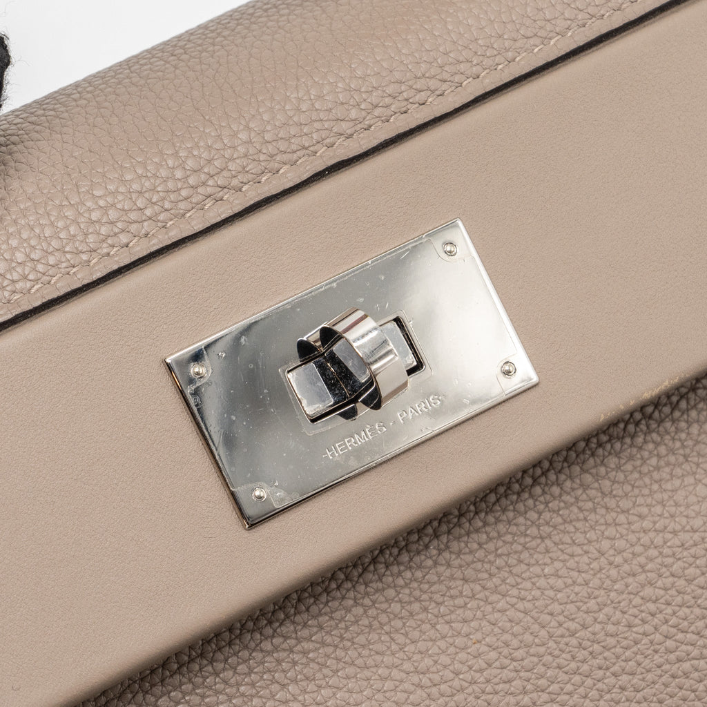 HERMES 2424 24/24 - 29 BAG MAURICE / SWIFT GRIS TOURTERELLE/ GRIS ASPHALTE SHW