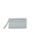 VALENTINO GARAVANI ROCKSTUD LEATHER CLUTCH BAG MULTICOLORED