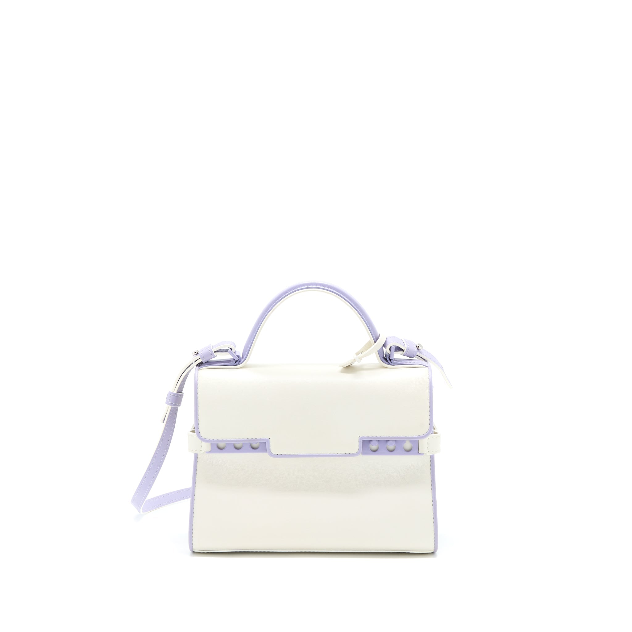 DELVAUX TEMPETE TOTE BAG CALFSKIN WHITE/MULTICOLOUR SHW