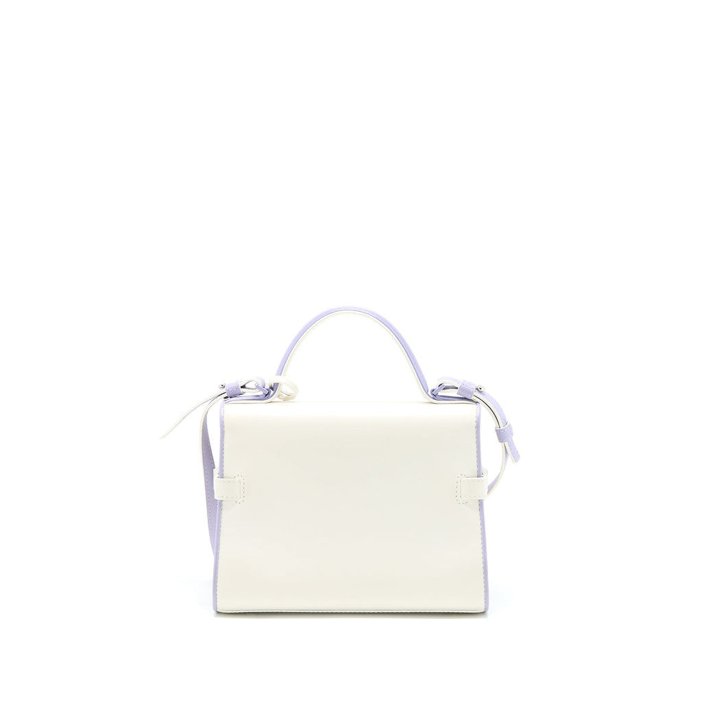 DELVAUX TEMPETE TOTE BAG CALFSKIN WHITE/MULTICOLOUR SHW