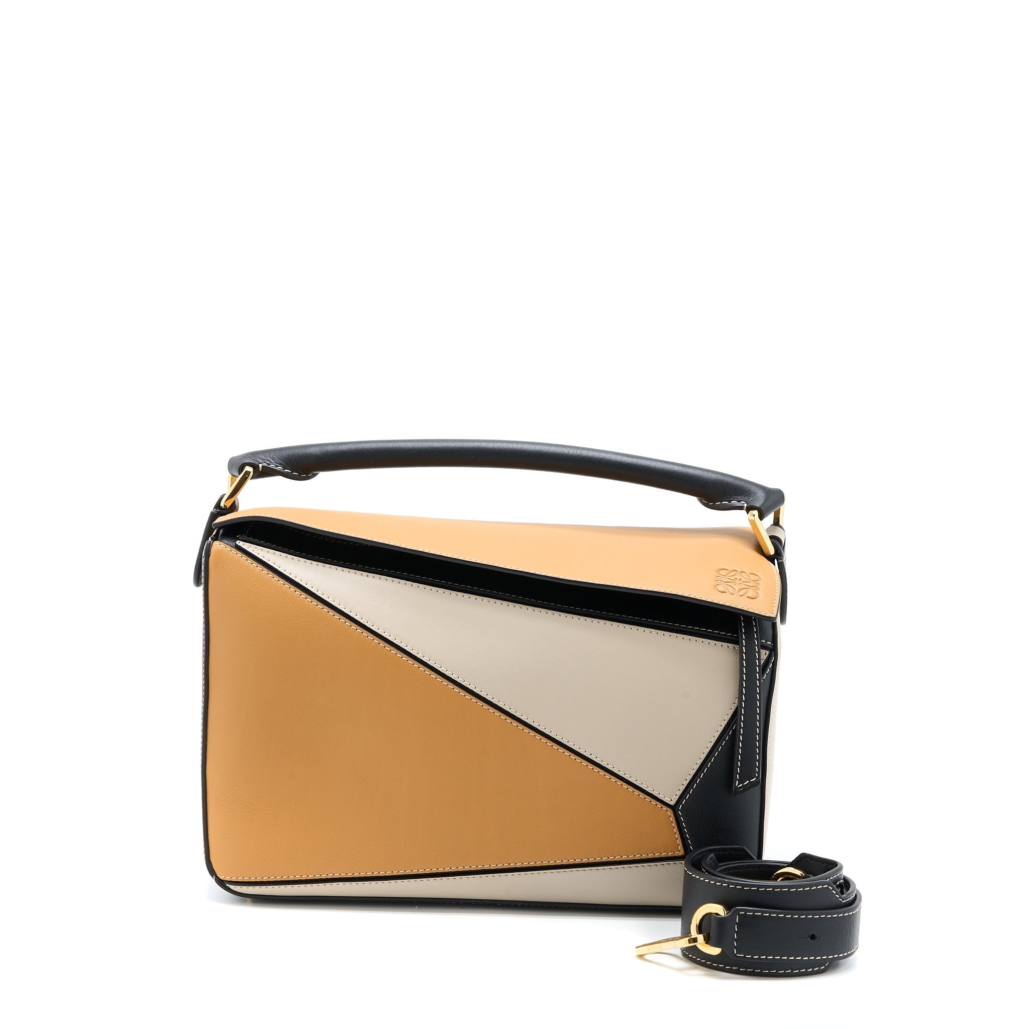 LOEWE MEDIUM PUZZLE BAG CALFSKIN MULTICOLOUR GHW
