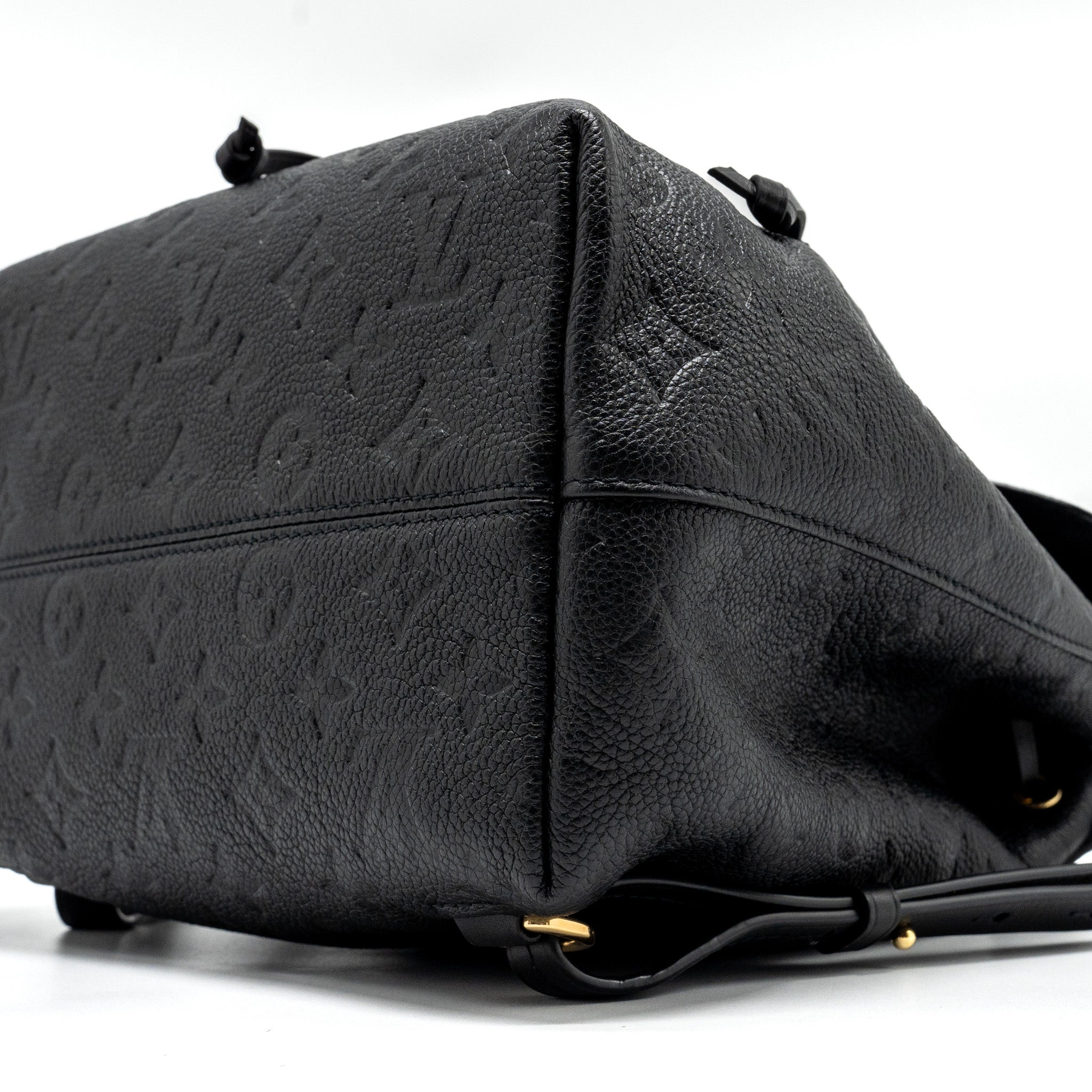 LOUIS VUITTON MONTSOURIS PM BACKPACK MONOGRAM EMPREINTE BLACK GHW