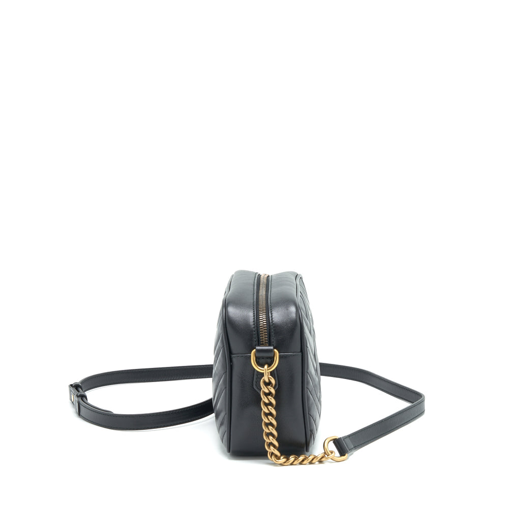 GUCCI GG MARMONT SMALL CAMERA BAG BLACK