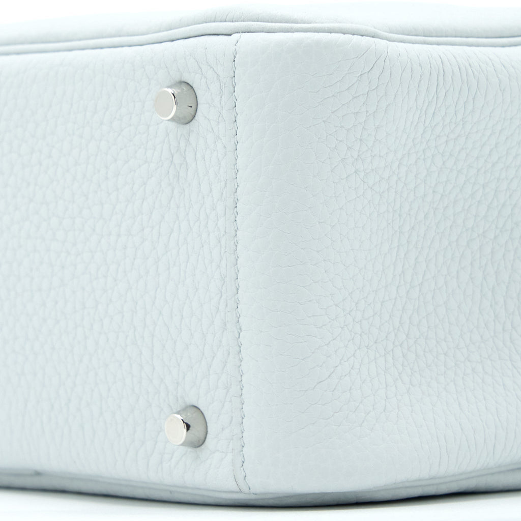 HERMES MINI LINDY CLEMENCE BLUE PALE SHW