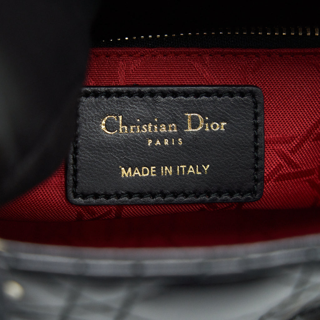 DIOR SMALL LADY DIOR BAG BLACK GHW