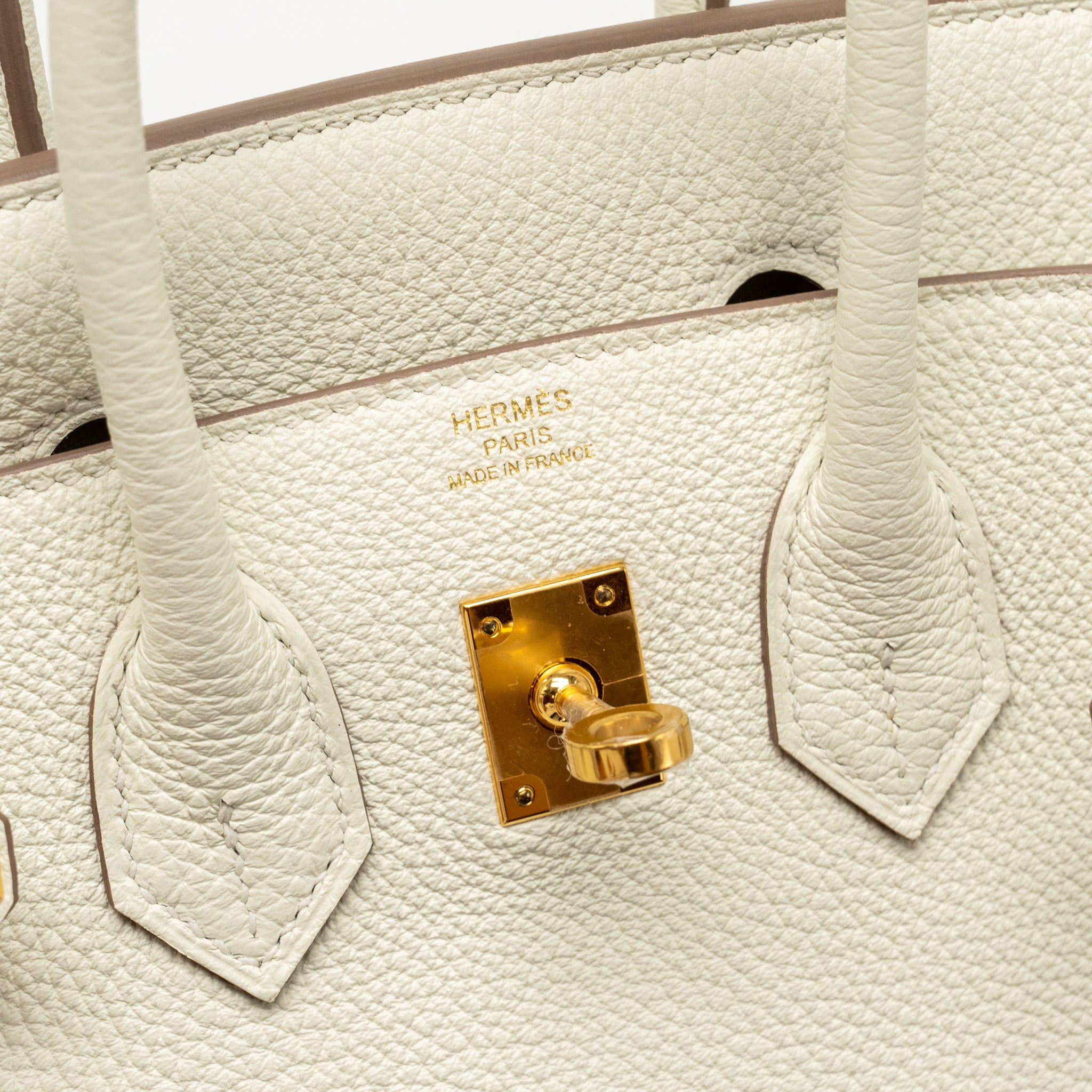 HERMES BIRKIN 25 TOGO MUSHROOM GHW