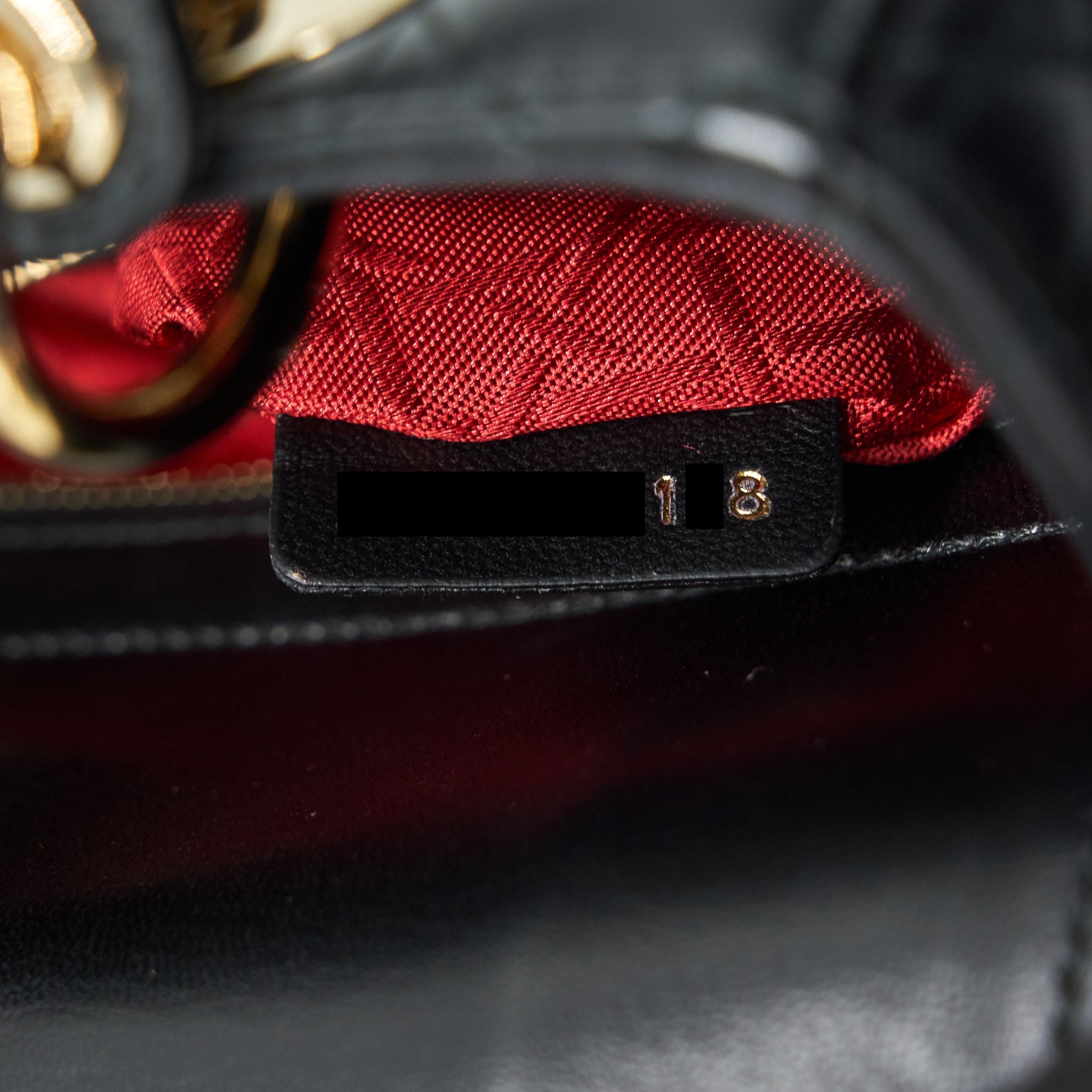 DIOR SMALL LADY DIOR BAG BLACK GHW